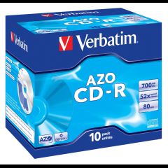 Verbatim CD-R AZO Crystal 700 MB 52x 10 шт