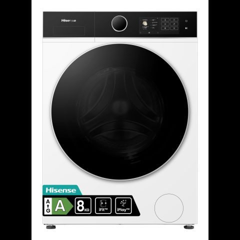Hisense WF5I8043BWF стиральная машина Фронтальная загрузка 8 kg 1400 RPM Белый