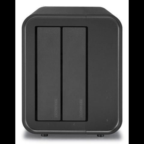 Terramaster D2-320 disku masīvs datu uzglabāšanai Desktops Melns