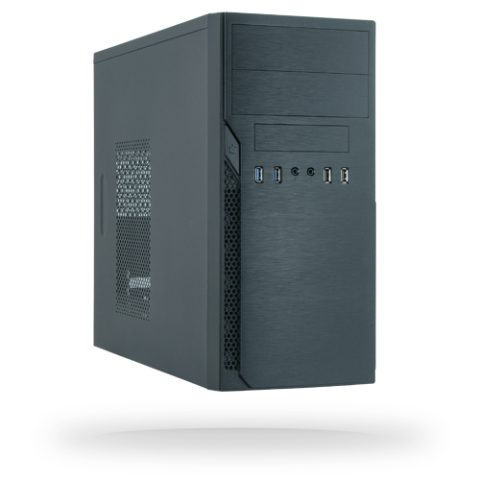 Chieftec ATX mini-tour alu brossé SECC Tower Черный