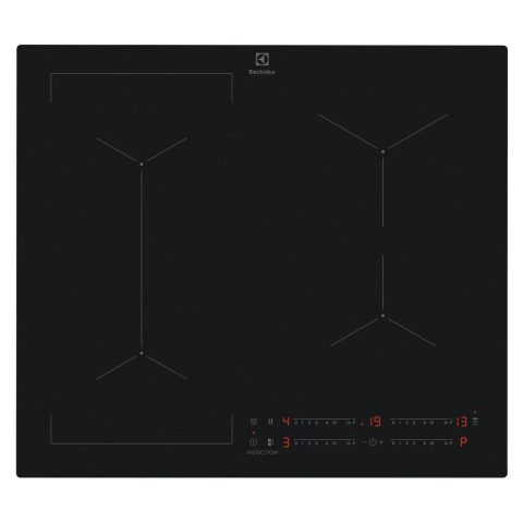 Electrolux CIV63449CT Melns Iebūvēts 60 cm Zonas indukcijas plīts 4 zone(s)