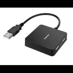 Hama 00300081 хаб-разветвитель USB 2.0 Type-A 480 Мбит/с Черный