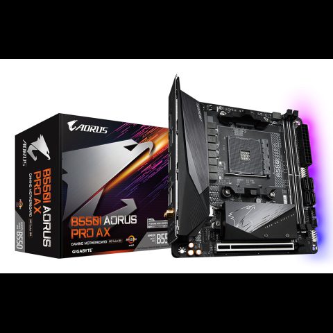 Gigabyte B550I AORUS PRO AX материнская плата AMD B550 Разъем AM4 Mini ITX