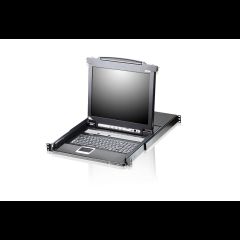 Aten 8-Port 17" LCD KVM Switch (USB - PS/2 VGA) with USB Peripheral port