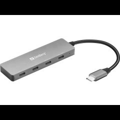 Sandberg 136-41 хаб-разветвитель USB 3.2 Gen 1 (3.1 Gen 1) Type-C 10000 Мбит/с Се…