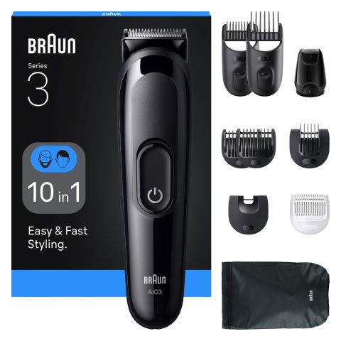 Braun AIO3560 bārdas/matu trimmeris Melns 14 Niķeļa-metāla hidrīda (NiMH)