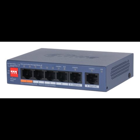Dahua Technology CS4006-4ET2GT-60 tīkla pārslēgs Vadīts L2 Gigabit Ethernet (1…