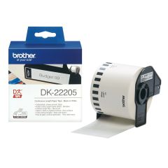 Brother DK-22205 marķēšanas lenta Melns uz balta