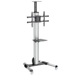 StarTech .com TV Cart - Height Adjustable - Lockable Wheels