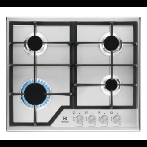Electrolux KGS6426SX Nerūsējošs tērauds Iebūvēts 59 cm Gāzes 4 zone(s)