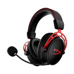 Hewlett Packard (HP) HyperX Cloud Alpha – bezvadu spēļu austiņas (melnā-sarkanā krāsā)