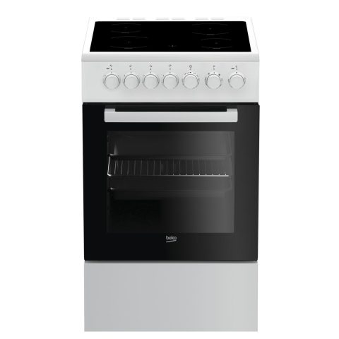 Beko FSM57100GW plīts & cepeškrāsns Brīvi stāvoša plīts Elektrisks Keramika M…