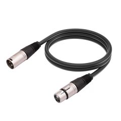 Goobay Microconnect XLRMF2 audio cable 2 m XLR (3-pin) Black