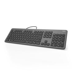 Hama KC-700 tastatūra Birojs USB QWERTZ Vācu Melns