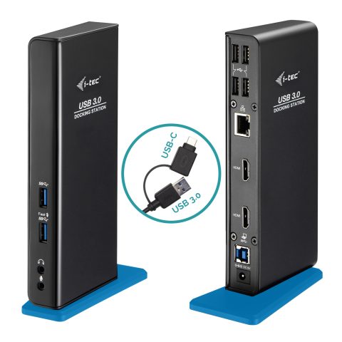 I-tec U3DUALHDMIDOCK док-станция для ноутбука Проводная USB 3.2 Gen 1 (3.1 Gen…