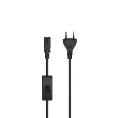 Hama 00223274 elektrības kabelis Melns 2 m C7 uzmava