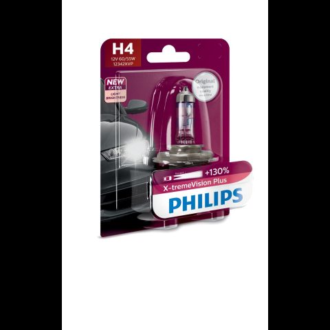 Philips X-tremeVision Plus 12342XVPB1 auto spuldze H1 60 W Halogēns