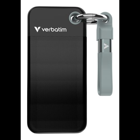Verbatim Pocket SSD USB 3.2 Gen 2 256GB Black/Grey