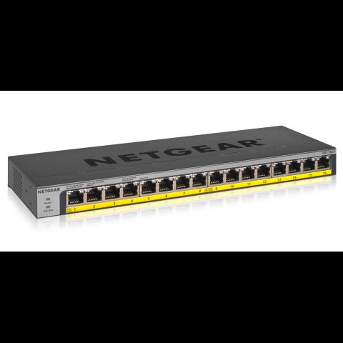 Netgear GS116LP Nepārvaldīts Gigabit Ethernet (10/100/1000) Power over Ethernet…