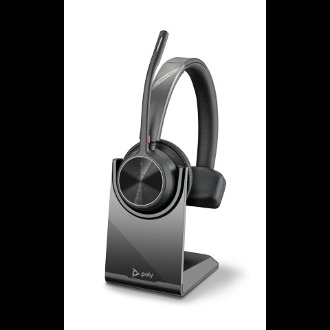 HP Poly Voyager 4310 USB-C galvas tālrunis + BT700 sargspraudnis + uzlād…