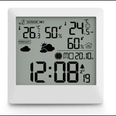 Hama 00222238 digital weather station White LED Battery