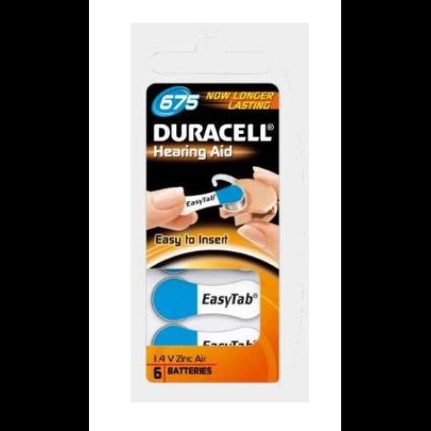 Duracell DA675N6 baterija Vienreizējas lietošanas baterija Cinka-gaisa