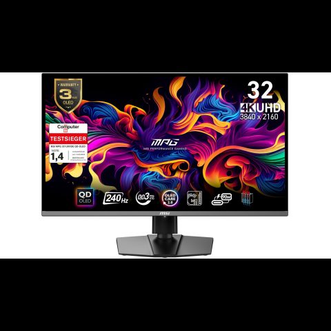 MSI MPG 321URXDE QD-OLED monitori 80 cm (31.5") 3840 x 2160 pikseļi 4K Ultra…