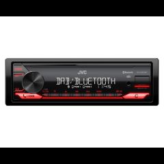 JVC KD-X282DBT auto audio-video uztvērējs Melns 200 W Bluetooth