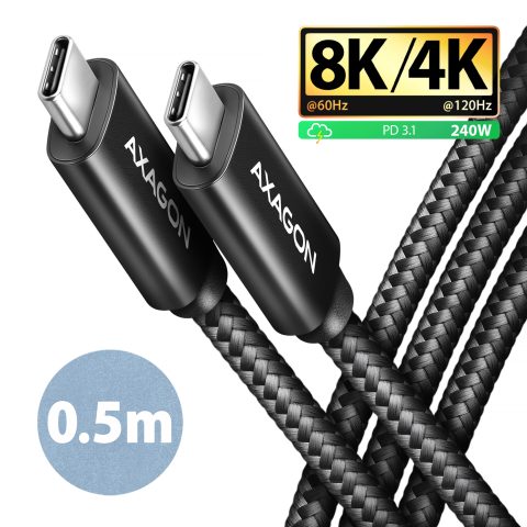 Axagon BUCM4X-CM05AB USB кабель USB4 Gen 3x2 0
