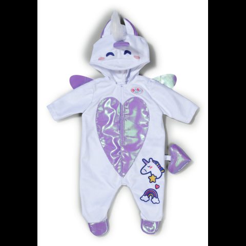 Zapf BABY born Unicorn Onesie 43cm Doll jumpsuit