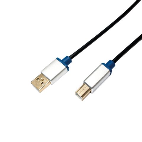 LogiLink USB2.0-A/USB2.0-B USB cable USB A USB B 0.48 Gbit/s Black