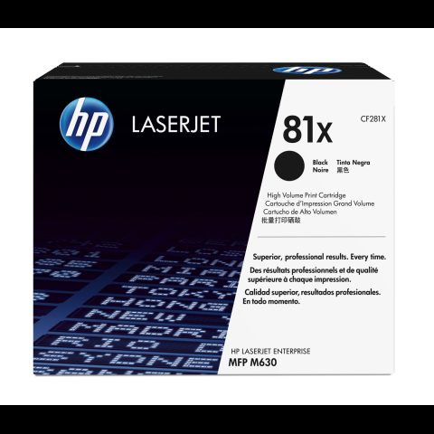 Hewlett Packard (HP) HP 81X High Yield Black Original LaserJet Toner Cartridge