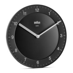 Braun BC 06 B Quarzwanduhr analog schwarz Kvarca pulkstenis Aplis Melns