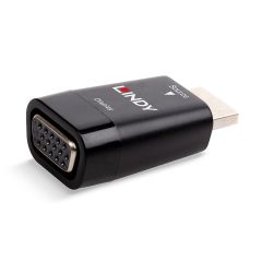 Lindy 38194 kabeļu spraudņu pāreja HDMI Type A (Standard) VGA Melns