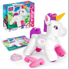 Mattel MEGA BLOKS Build & Enchant Unicorn Block Toy (26 Pieces) for Kids