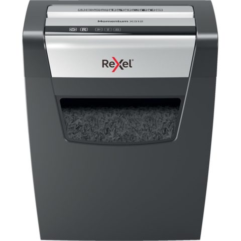 Rexel Momentum X410 papīra smalcinātājs Smalcināšana daļiņās 62 dB Melns
