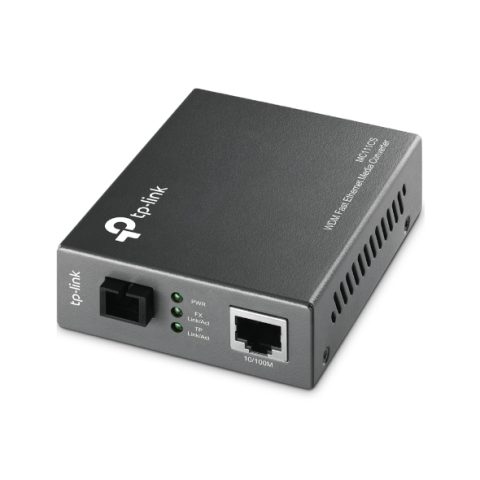 TP-Link Omada MC111CS tīlkla mediju pārveidotājs 100 Mbit/s Viens režīms Melns