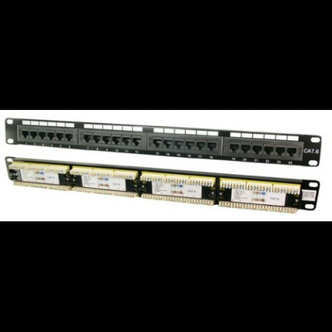 LogiLink Patch Panel 19" CAT6 24-Port
