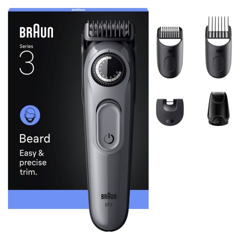 Braun BeardTrimmer 3 80789789 bārdas trimmeris AC/Baterija 20 2 cm Melns