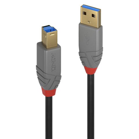Lindy 36742 USB kabelis USB 3.2 Gen 1 (3.1 Gen 1) 2 m USB A USB B 5 Gbit/s Mel…