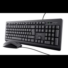 Trust Primo tastatūra Pele iekļauta Universāls USB QWERTY Amerikāņu angļu valo…