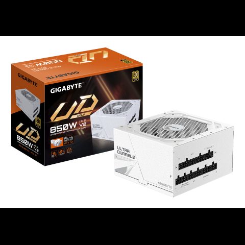 Gigabyte UD850GM PG5 V2 ICE barošanas avotu vienība 850 W 20+4 pin ATX ATX Balts