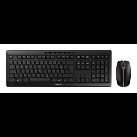 Cherry Stream Desktop tastatūra Pele iekļauta Birojs RF Bezvadu QWERTZ Vācu Mel…