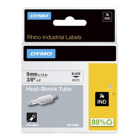 Dymo RhinoPRO Heat shrink tubes marķēšanas lenta D1