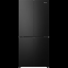 Hisense This cross door fridge with a varnished black finish combines spacious s…