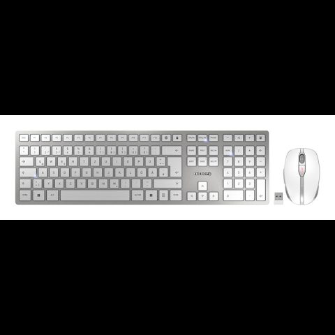Cherry DW 9100 SLIM tastatūra Pele iekļauta Universāls RF bezvadu sakari + Blue…