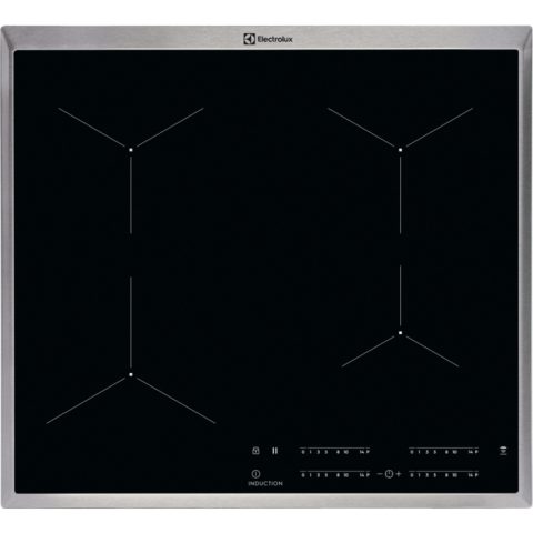 Electrolux EIT60443X Melns Iebūvēts Zonas indukcijas plīts 4 zone(s)