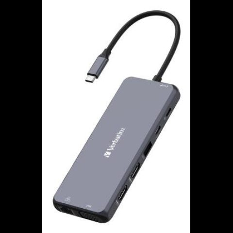 Verbatim 16105448 хаб-разветвитель USB Type-C Серый