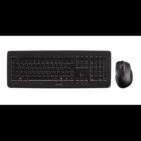Cherry DW 5100 tastatūra Pele iekļauta Universāls RF Bezvadu QWERTZ Vācu Melns