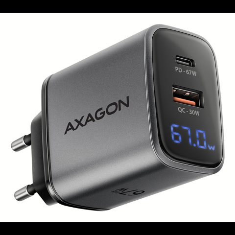 Axagon ACU-PQ67D PDA/mobīlo telefonu lādētājs Universāls Melns